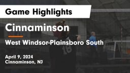 Cinnaminson  vs West Windsor-Plainsboro South  Game Highlights - April 9, 2024