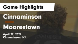 Cinnaminson  vs Moorestown  Game Highlights - April 27, 2024