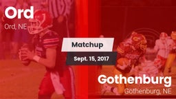 Matchup: Ord vs. Gothenburg  2017