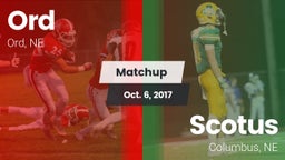 Matchup: Ord vs. Scotus  2017