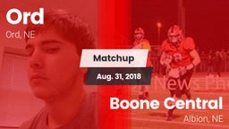 Matchup: Ord vs. Boone Central  2018