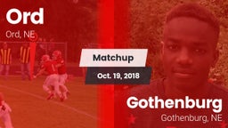 Matchup: Ord vs. Gothenburg  2018