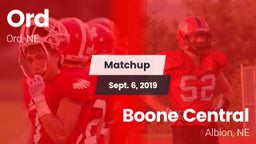Matchup: Ord vs. Boone Central  2019