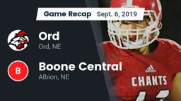 Recap: Ord  vs. Boone Central  2019