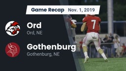 Recap: Ord  vs. Gothenburg  2019