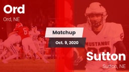 Matchup: Ord vs. Sutton  2020