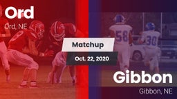 Matchup: Ord vs. Gibbon  2020