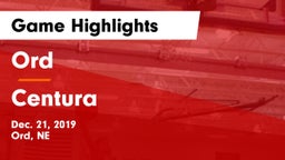 Ord  vs Centura Game Highlights - Dec. 21, 2019