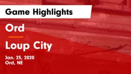 Ord  vs Loup City  Game Highlights - Jan. 25, 2020