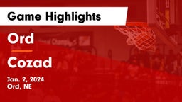 Ord  vs Cozad  Game Highlights - Jan. 2, 2024