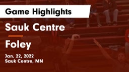 Sauk Centre  vs Foley  Game Highlights - Jan. 22, 2022