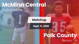 Matchup: McMinn Central High vs. Polk County  2020