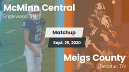 Matchup: McMinn Central High vs. Meigs County  2020