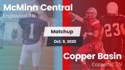 Matchup: McMinn Central High vs. Copper Basin  2020
