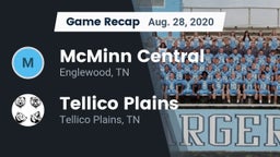 Recap: McMinn Central  vs. Tellico Plains  2020