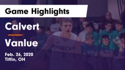 Calvert  vs Vanlue  Game Highlights - Feb. 26, 2020