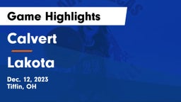 Calvert  vs Lakota Game Highlights - Dec. 12, 2023