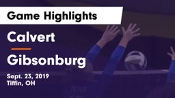 Calvert  vs Gibsonburg Game Highlights - Sept. 23, 2019