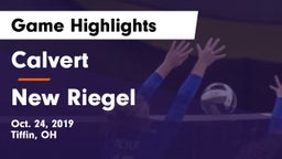 Calvert  vs New Riegel  Game Highlights - Oct. 24, 2019