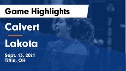 Calvert  vs Lakota Game Highlights - Sept. 13, 2021