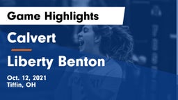 Calvert  vs Liberty Benton  Game Highlights - Oct. 12, 2021