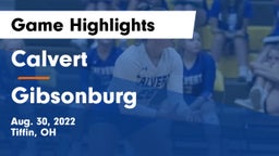 Calvert  vs Gibsonburg  Game Highlights - Aug. 30, 2022