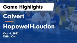 Calvert  vs Hopewell-Loudon  Game Highlights - Oct. 4, 2022