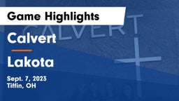 Calvert  vs Lakota Game Highlights - Sept. 7, 2023