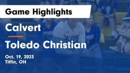 Calvert  vs Toledo Christian  Game Highlights - Oct. 19, 2023