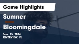 Sumner  vs Bloomingdale  Game Highlights - Jan. 13, 2024