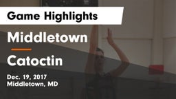 Middletown  vs Catoctin  Game Highlights - Dec. 19, 2017