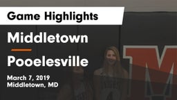 Middletown  vs Pooelesville Game Highlights - March 7, 2019