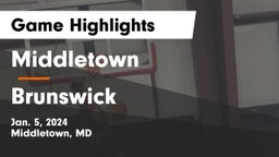 Middletown  vs Brunswick  Game Highlights - Jan. 5, 2024