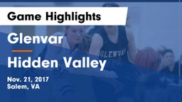 Glenvar  vs Hidden Valley Game Highlights - Nov. 21, 2017