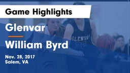 Glenvar  vs William Byrd  Game Highlights - Nov. 28, 2017