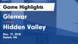 Glenvar  vs Hidden Valley Game Highlights - Dec. 17, 2018