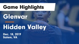 Glenvar  vs Hidden Valley Game Highlights - Dec. 18, 2019