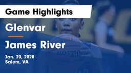 Glenvar  vs James River Game Highlights - Jan. 20, 2020