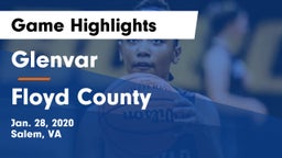 Glenvar  vs Floyd County  Game Highlights - Jan. 28, 2020