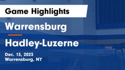 Warrensburg  vs Hadley-Luzerne  Game Highlights - Dec. 13, 2023