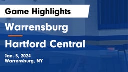 Warrensburg  vs Hartford Central  Game Highlights - Jan. 5, 2024