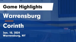 Warrensburg  vs Corinth  Game Highlights - Jan. 10, 2024
