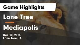 Lone Tree  vs Mediapolis  Game Highlights - Dec 10, 2016