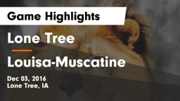 Lone Tree  vs Louisa-Muscatine  Game Highlights - Dec 03, 2016