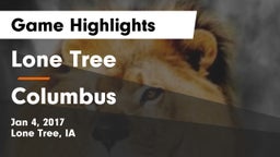 Lone Tree  vs Columbus  Game Highlights - Jan 4, 2017