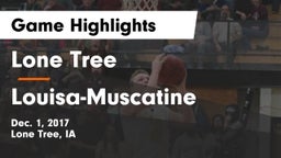 Lone Tree  vs Louisa-Muscatine  Game Highlights - Dec. 1, 2017