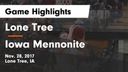 Lone Tree  vs Iowa Mennonite Game Highlights - Nov. 28, 2017