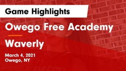 Owego Free Academy  vs Waverly  Game Highlights - March 4, 2021