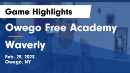 Owego Free Academy  vs Waverly  Game Highlights - Feb. 25, 2023