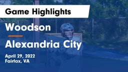 Woodson  vs Alexandria City  Game Highlights - April 29, 2022